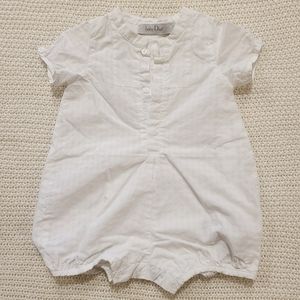 Baby Dior White Romper 3M